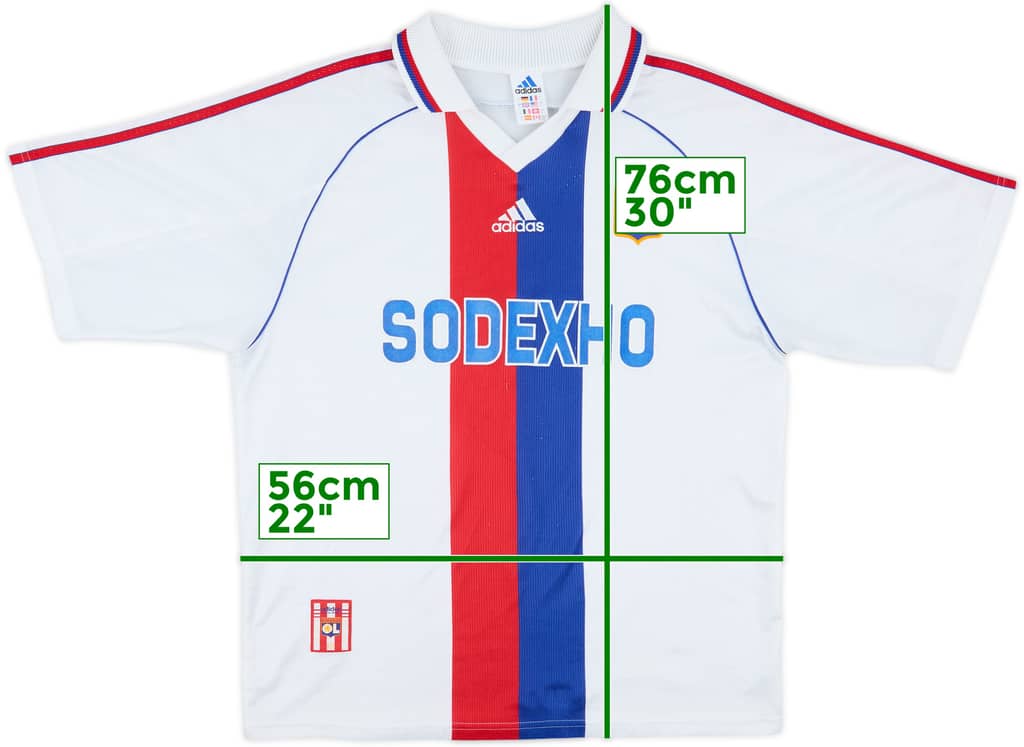 1998-00 Lyon Home Shirt - 8/10 - (L)