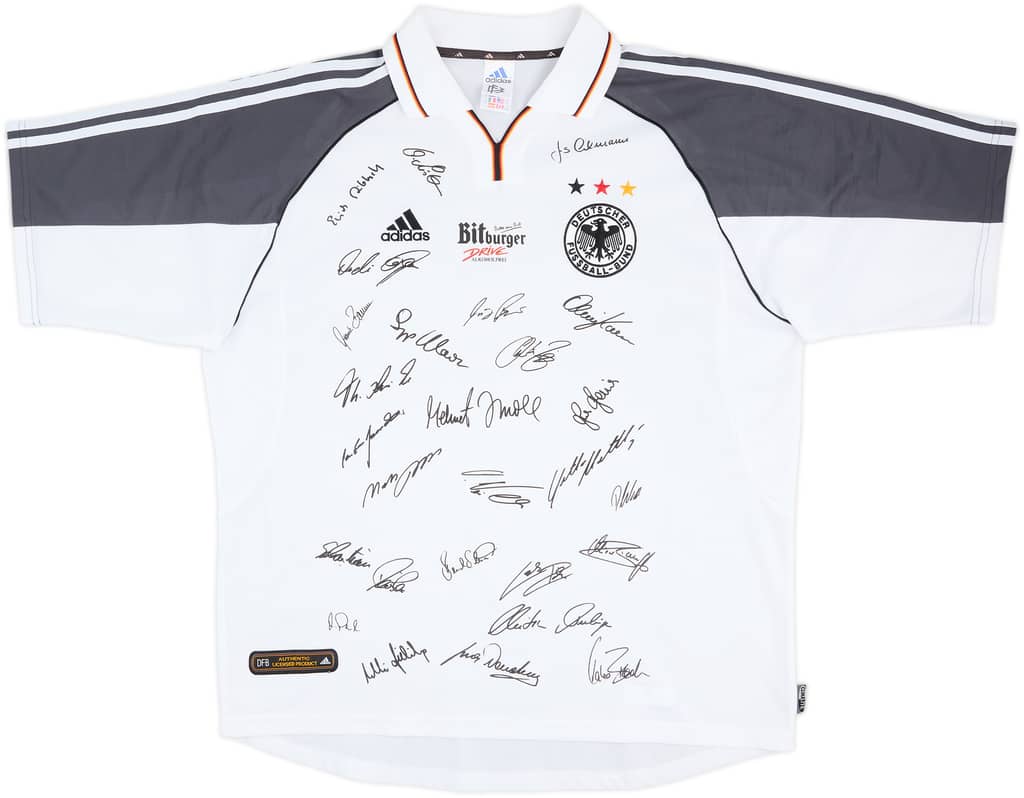 2000-02 Germany 'Squad Signed' Home Shirt - 8/10 - (XL)