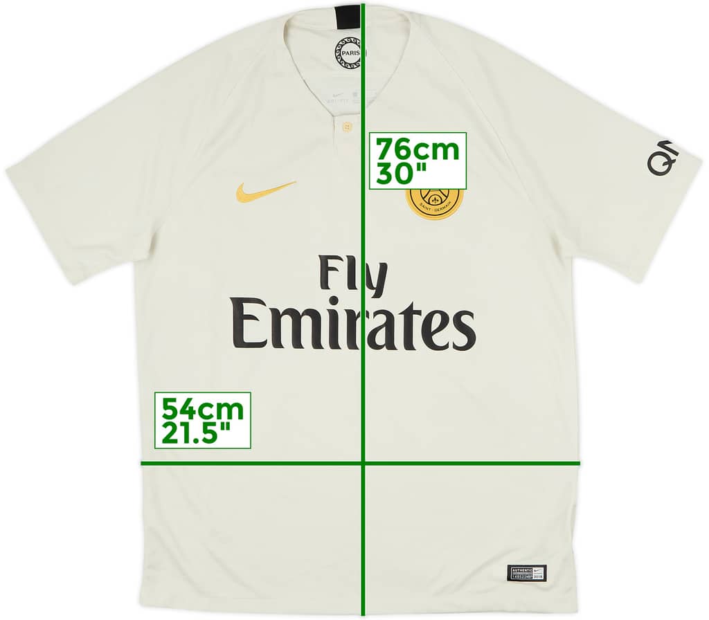 2018-19 Paris Saint-Germain Away Shirt - 7/10 - (L)