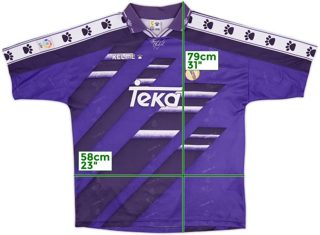 1994-96 Real Madrid Away Shirt - 8/10 - (L)