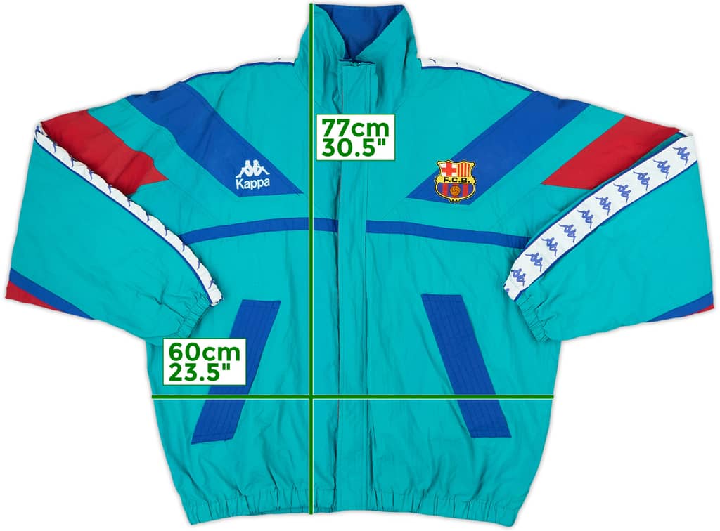 1992-95 Barcelona Kappa Track Jacket - 8/10 - (L)