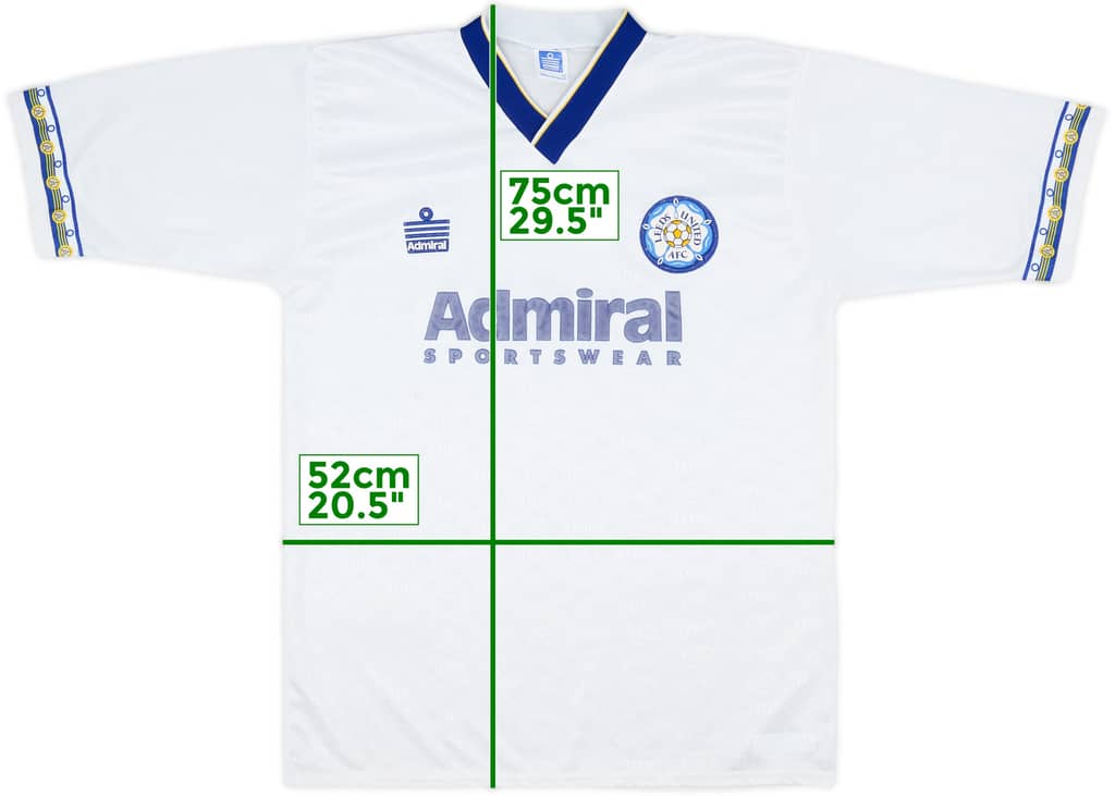 1992-93 Leeds United Home Shirt - 8/10 - (M)