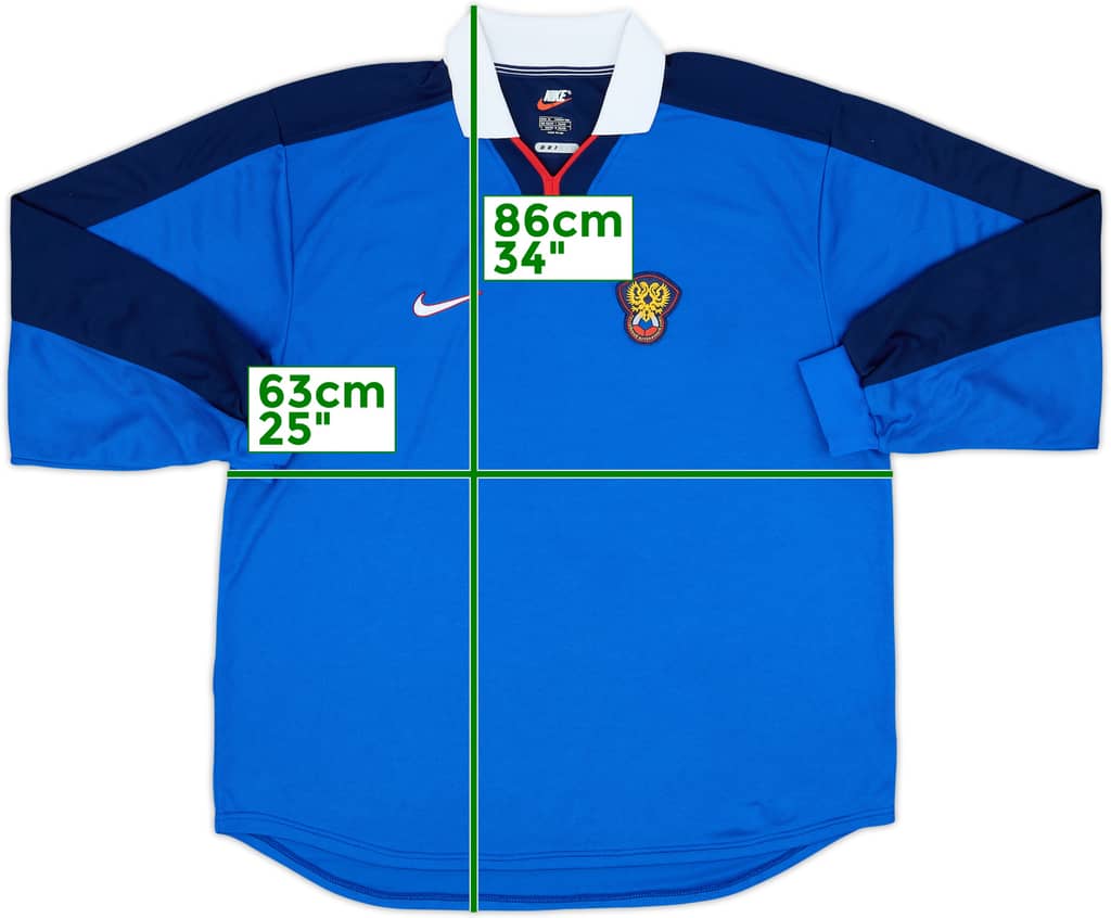 1998 Russia Player Issue Away L/S Shirt - 10/10 - (XL)