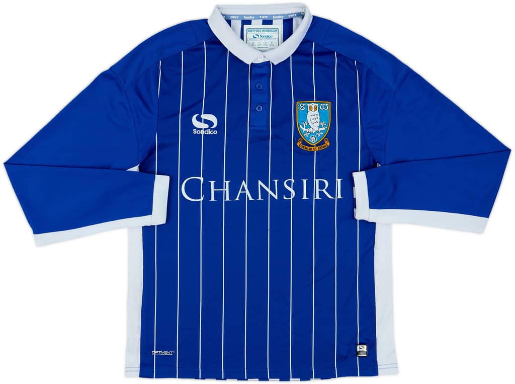 2016-17 Sheffield Wednesday Home L/S Shirt - 8/10 - (S)
