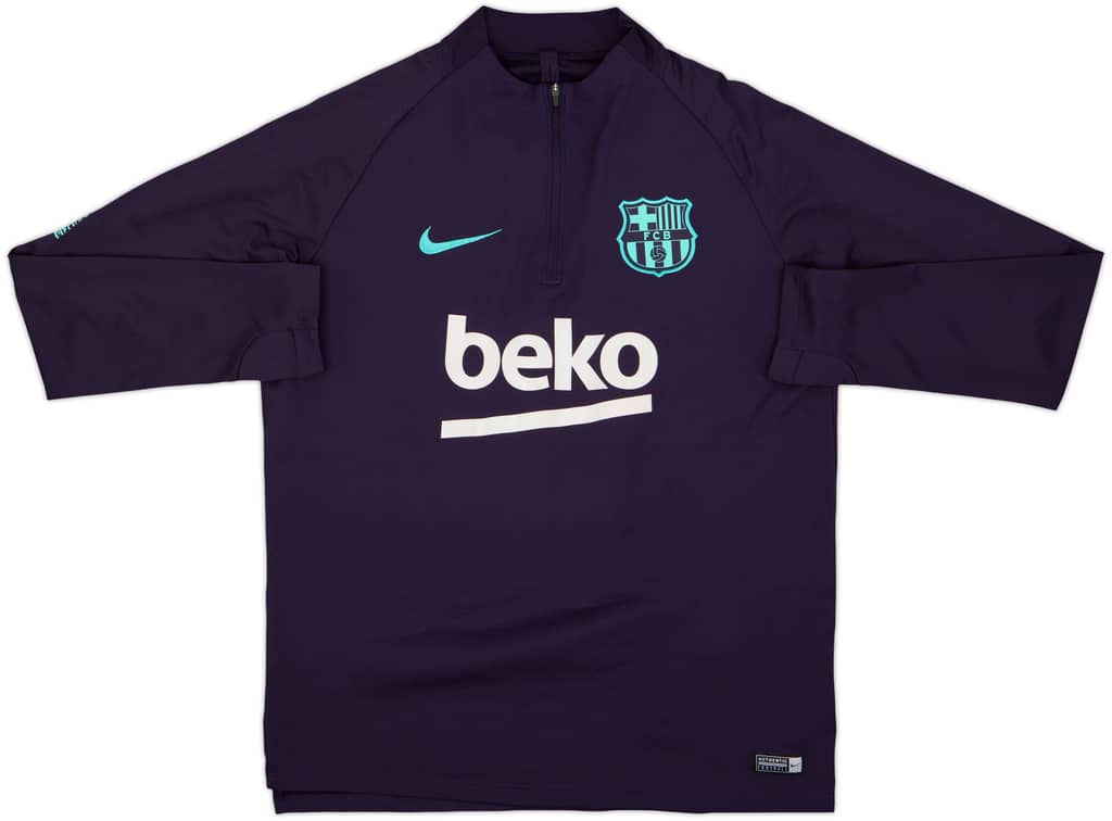 2018-19 Barcelona Nike 1/4 Zip Drill Top - 9/10 - (L)