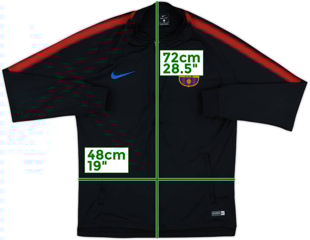 2017-18 Barcelona Nike Track Jacket - 9/10 - (M)