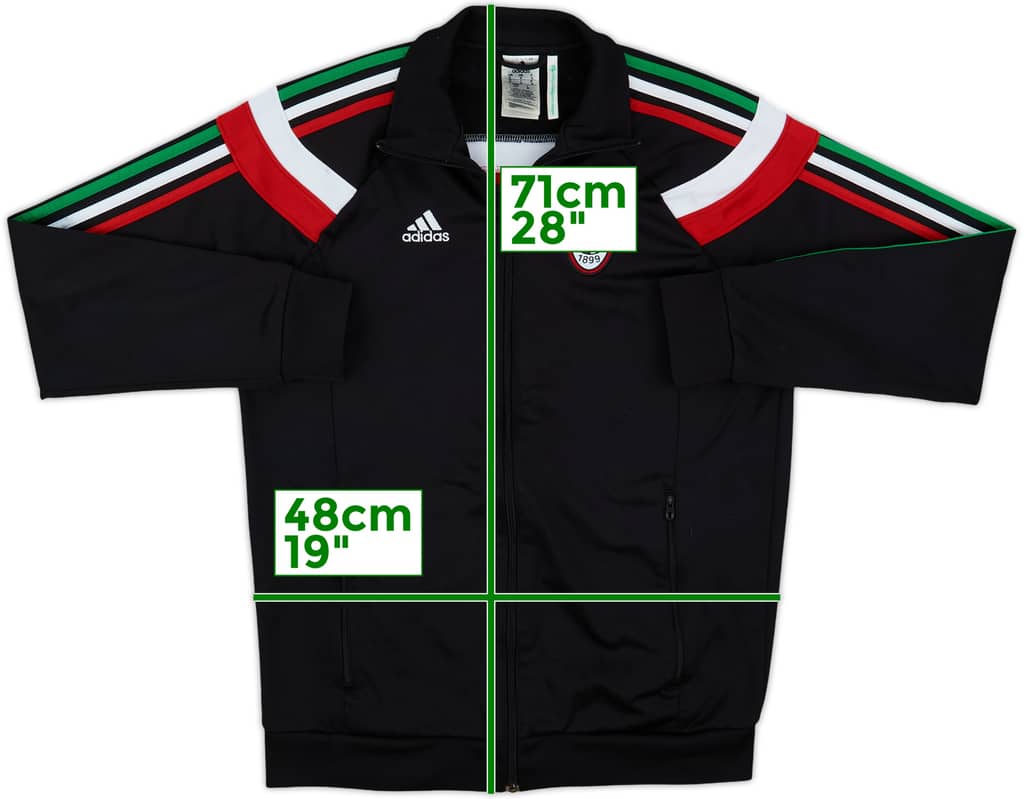 2013-14 AC Milan adidas Track Jacket - 7/10 - (S)