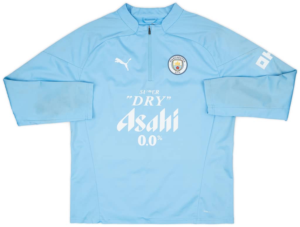 2023-24 Manchester City Player Issue 1/4 Zip Rain Top - 5/10 - (S)
