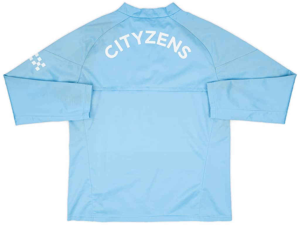 2023-24 Manchester City Player Issue 1/4 Zip Rain Top - 5/10 - (S)
