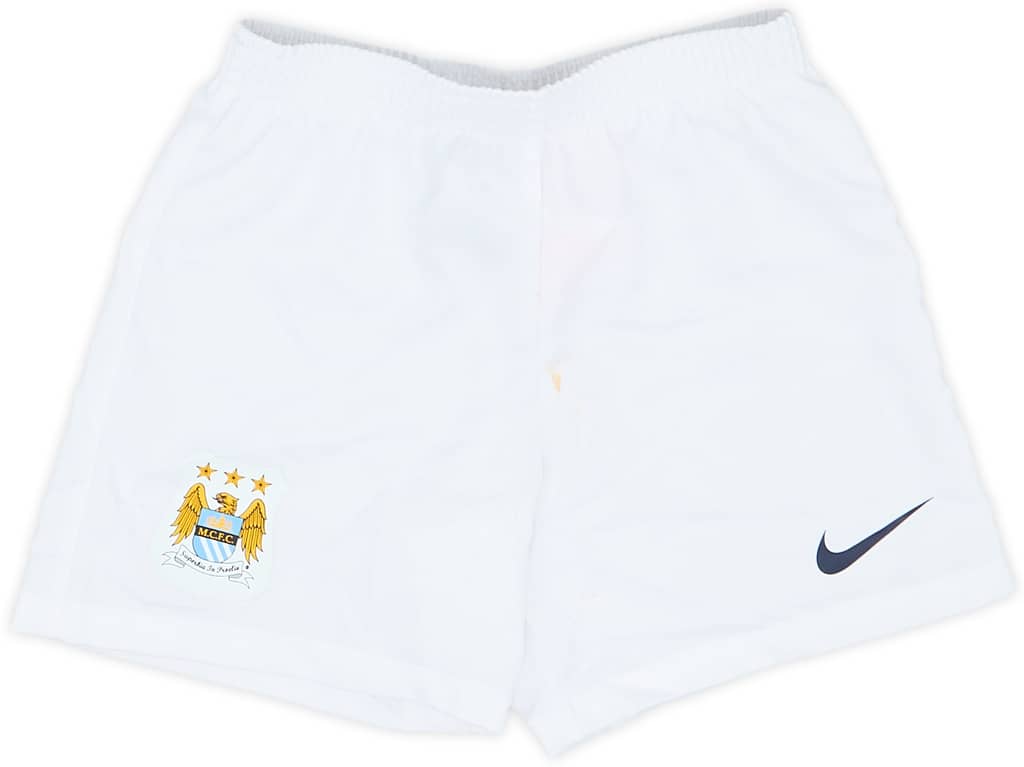 2013-14 Manchester City Home Shorts - 5/10 - (3-4 Years)