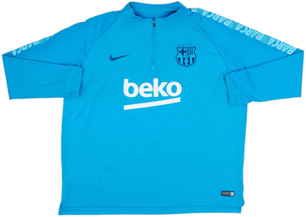 2019-20 Barcelona Nike 1/4 Zip Drill Top - 8/10 - (XXL)