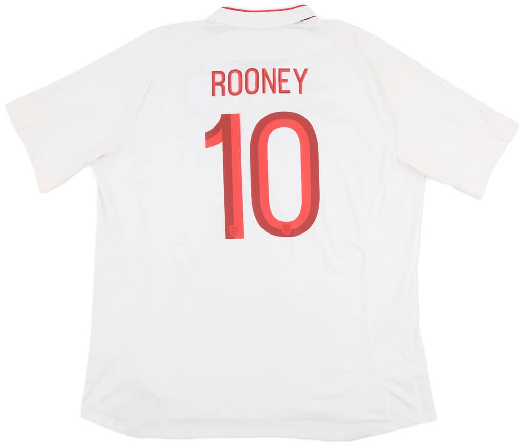 2012-13 England Home Shirt Rooney #10 - 7/10 - (3XL)