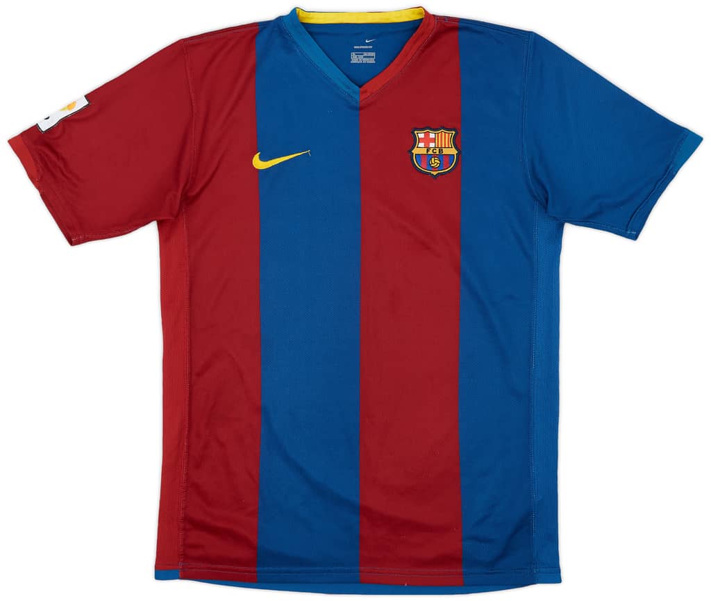2006-07 Barcelona Home Shirt - 8/10 - (XL.Boys)