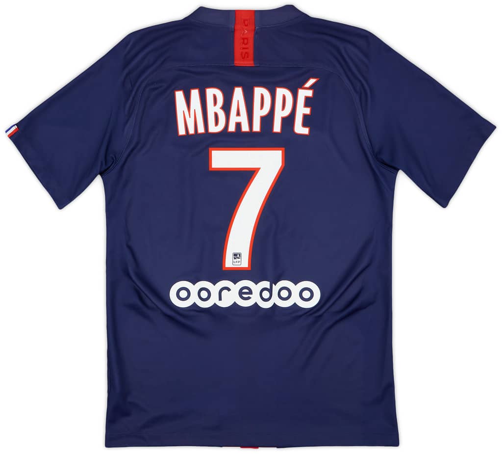 2019-20 Paris Saint-Germain Home Shirt Mbappe #7 - 10/10 - (S)