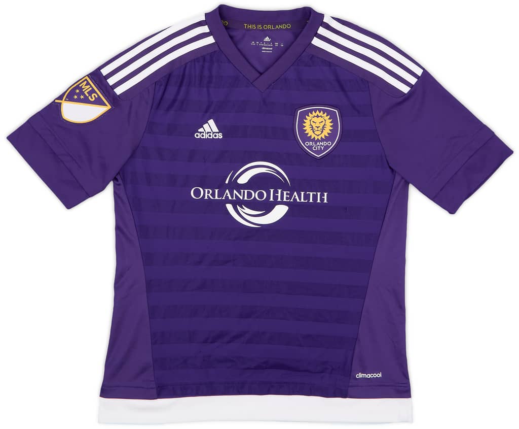 2015-16 Orlando City Home Shirt - 9/10 - (L.Boys)