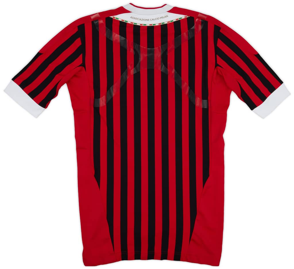 2011-12 AC Milan Player Issue Home Shirt - 8/10 - (L)