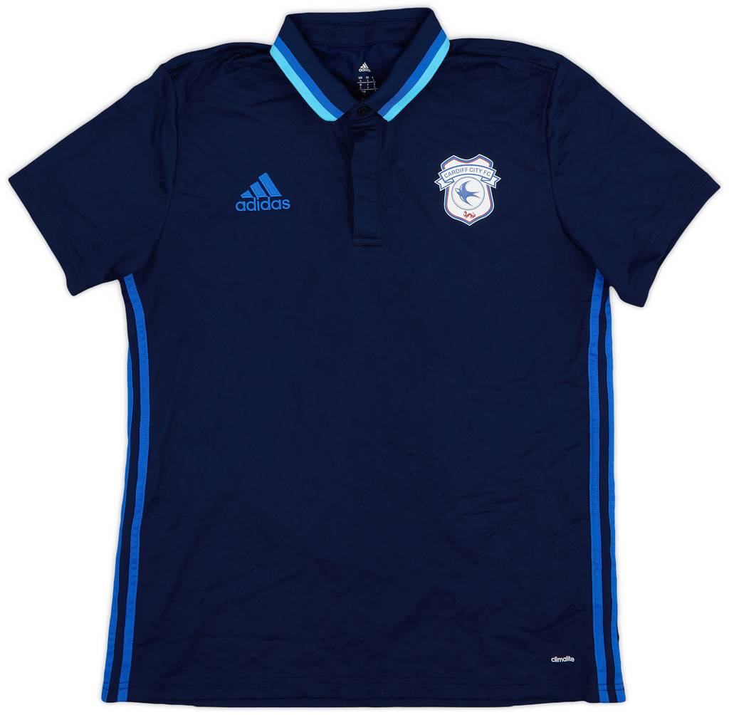 2016-17 Cardiff adidas Polo Shirt - 8/10 - (L)