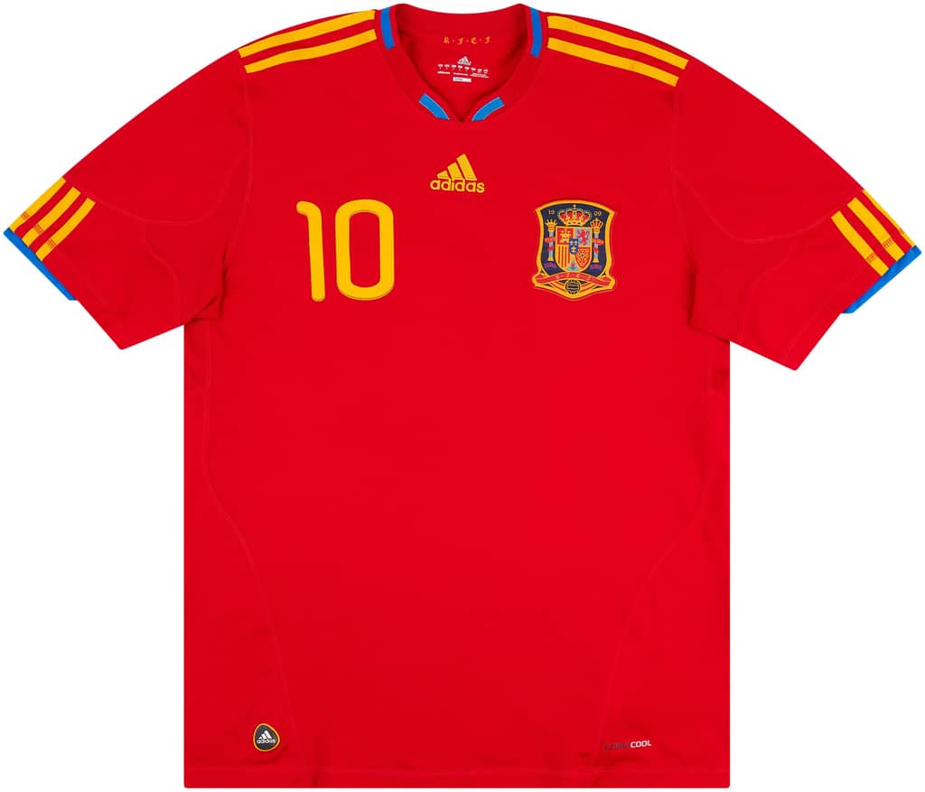 2009-10 Spain Home Shirt Fabregas #10 - 8/10 - (S)