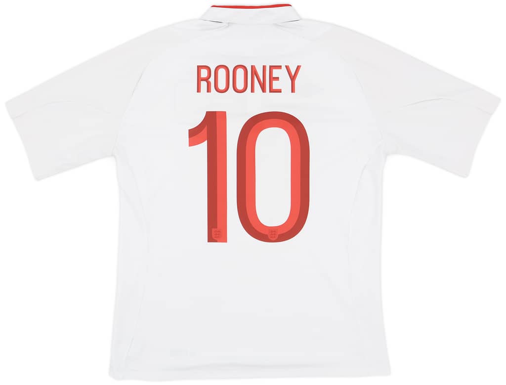 2012-13 England Home Shirt Rooney #10 - 7/10 - (M/L)