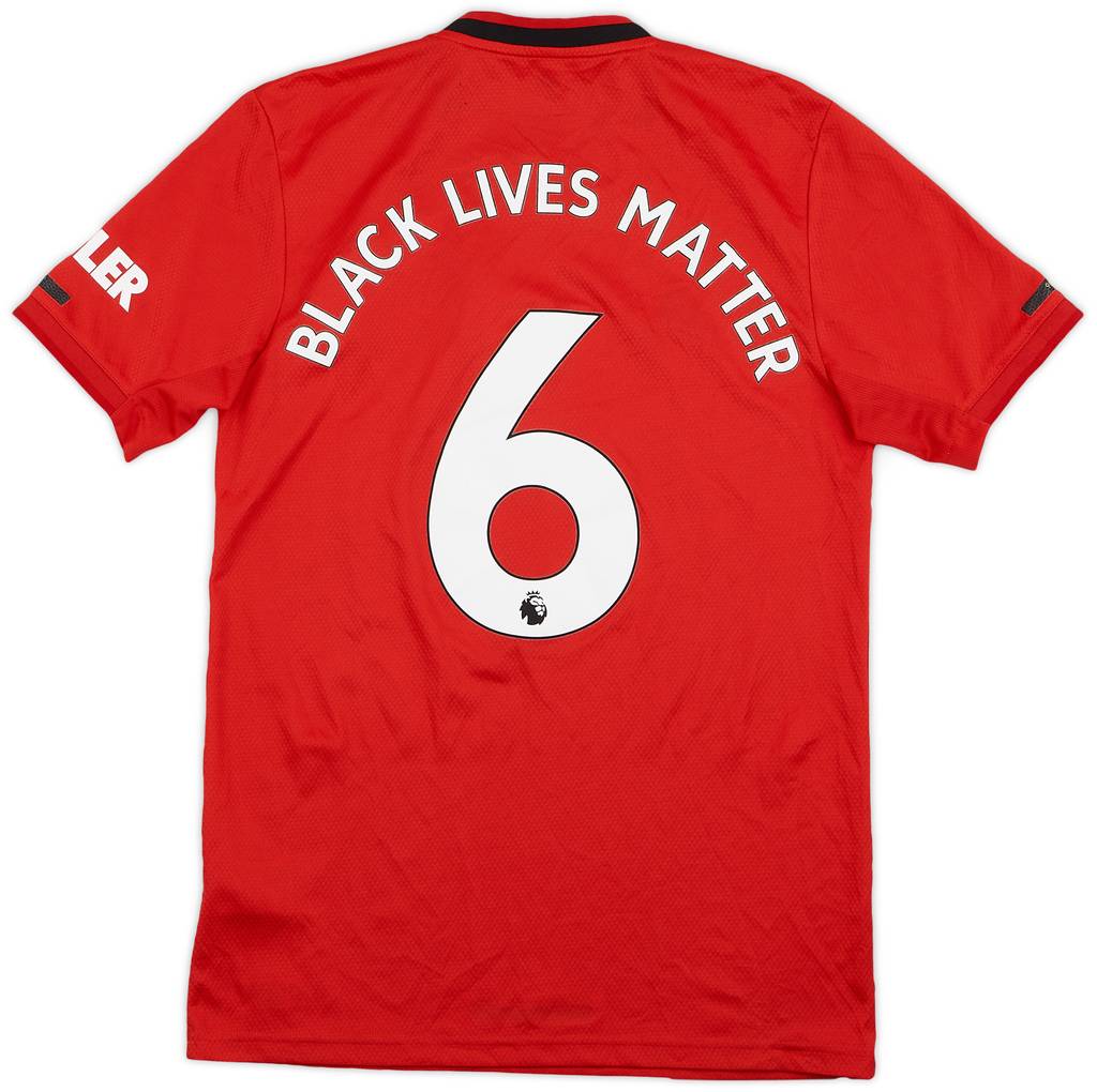 2019-20 Manchester United Home Shirt Black Lives Matter #6 - 9/10 - (S)