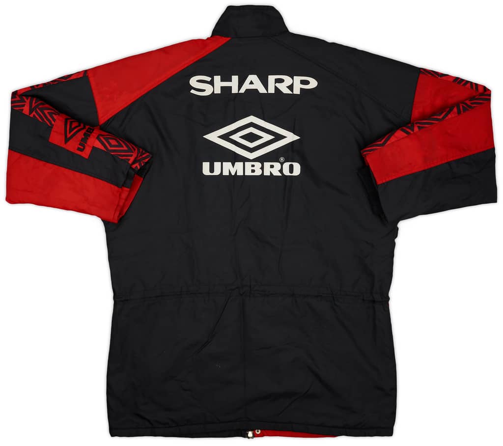 1995-97 Manchester United Umbro Padded Bench Coat - 7/10 - (XL)