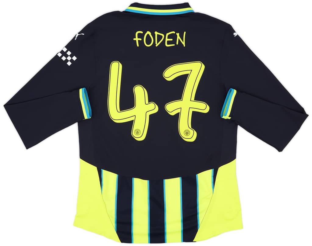 2024-25 Manchester City Authentic Away L/S Shirt Foden #47