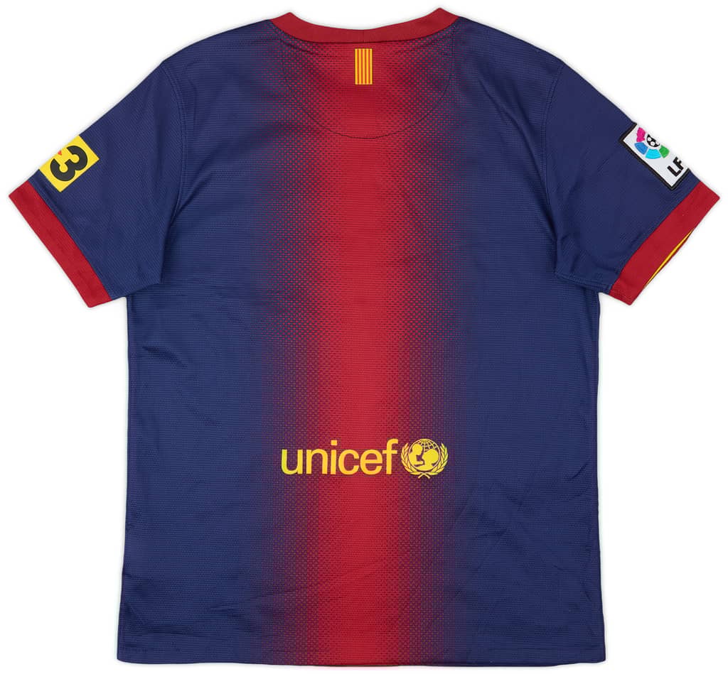 2012-13 Barcelona Home Shirt - 7/10 - (L.Boys)