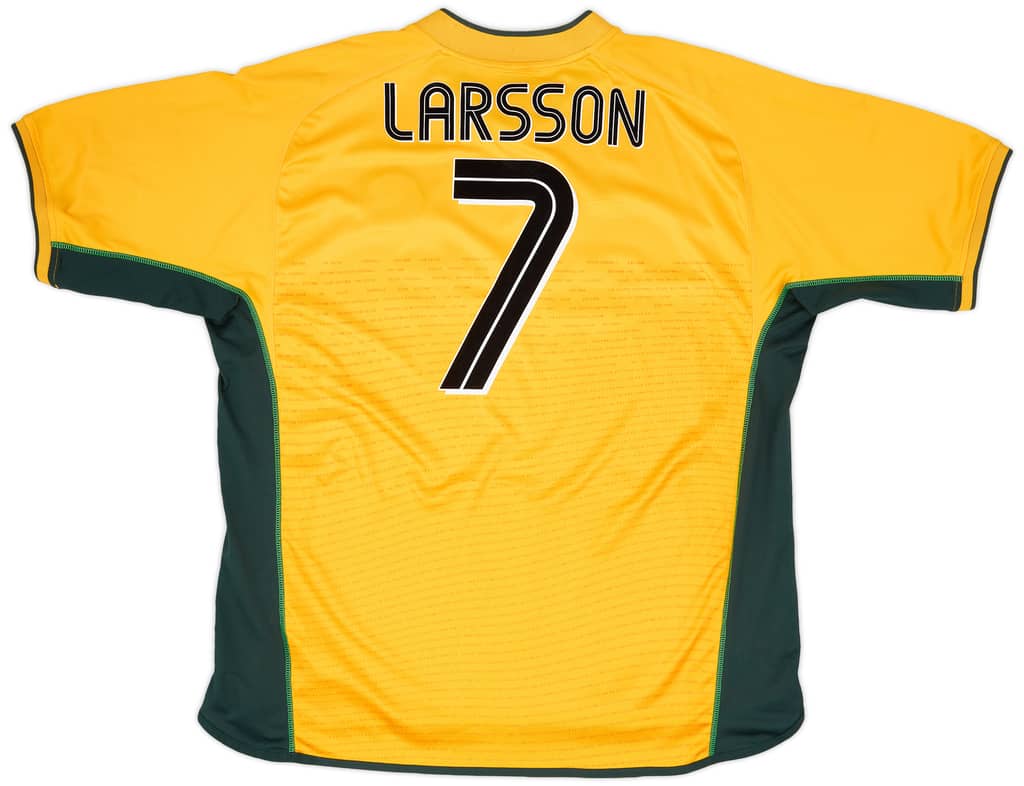 2002-03 Celtic Away Shirt Larsson #7 - 8/10 - (XXL)
