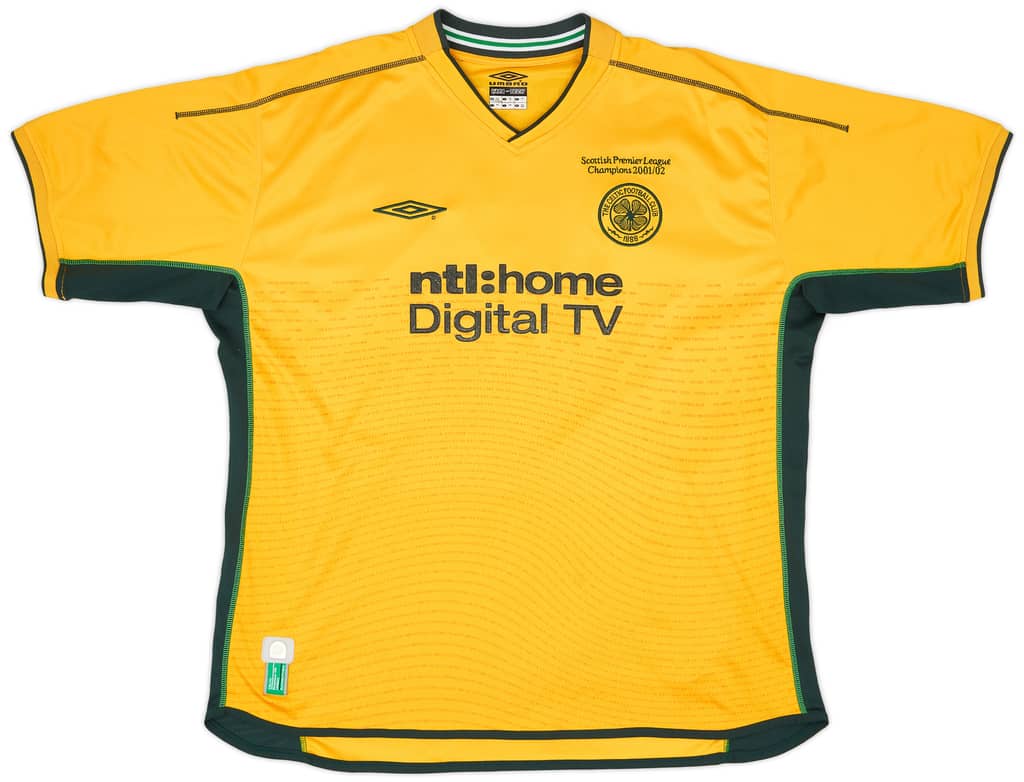 2002-03 Celtic Away Shirt Larsson #7 - 8/10 - (XXL)