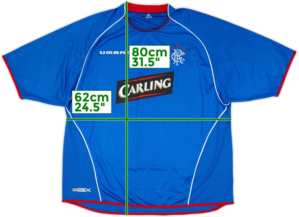 2005-06 Rangers Home Shirt - 8/10 - (XXL)