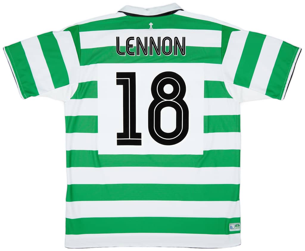 2004-05 Celtic Home Shirt Lennon #18 - 7/10 - (XL)