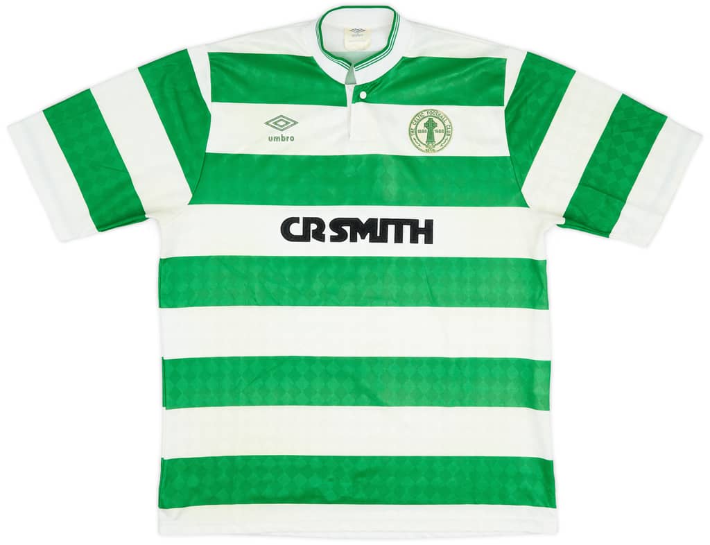 1987-89 Celtic Centenary Home Shirt - 7/10 - (L)
