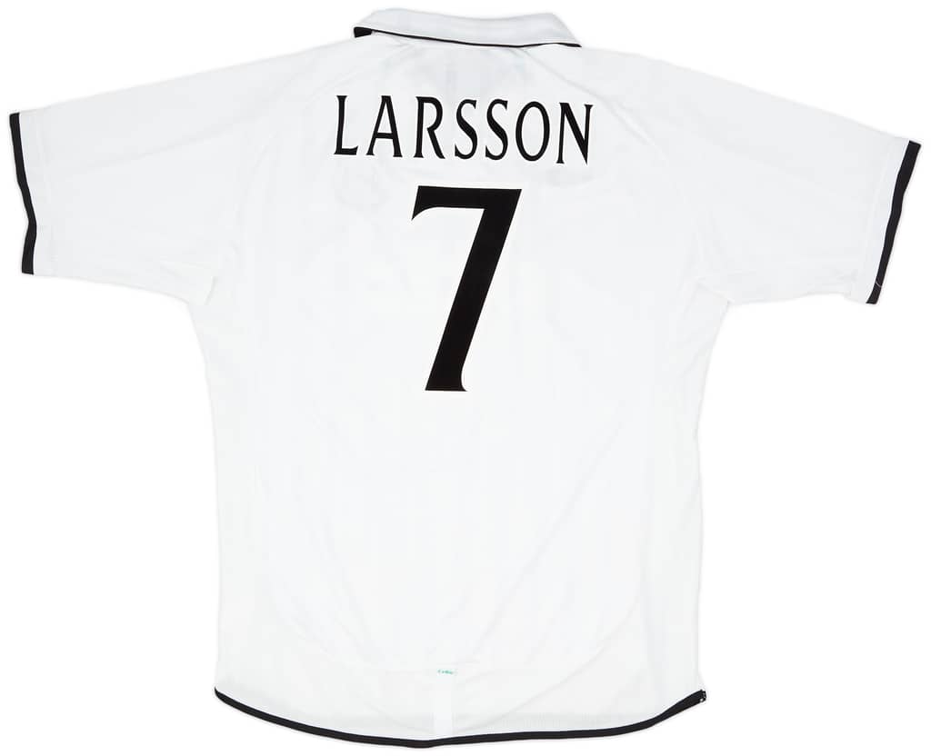 2001-02 Celtic Away Shirt Larsson #7 - 9/10 - (XL)