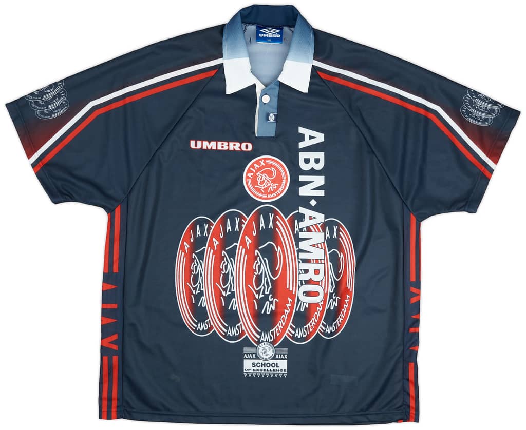 1997-98 Ajax Away Shirt F.De Boer #4 - 9/10 - (XXL)