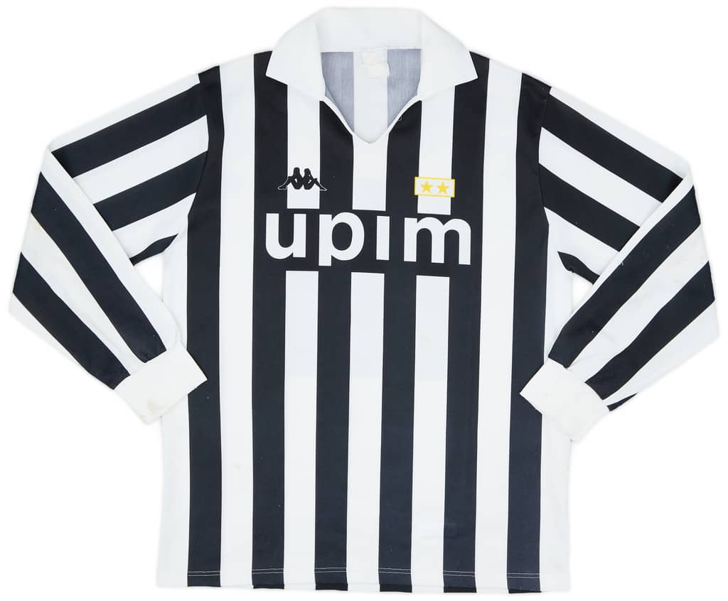 1989-90 Juventus Basic Home L/S Shirt #11 - 5/10 - (XL)