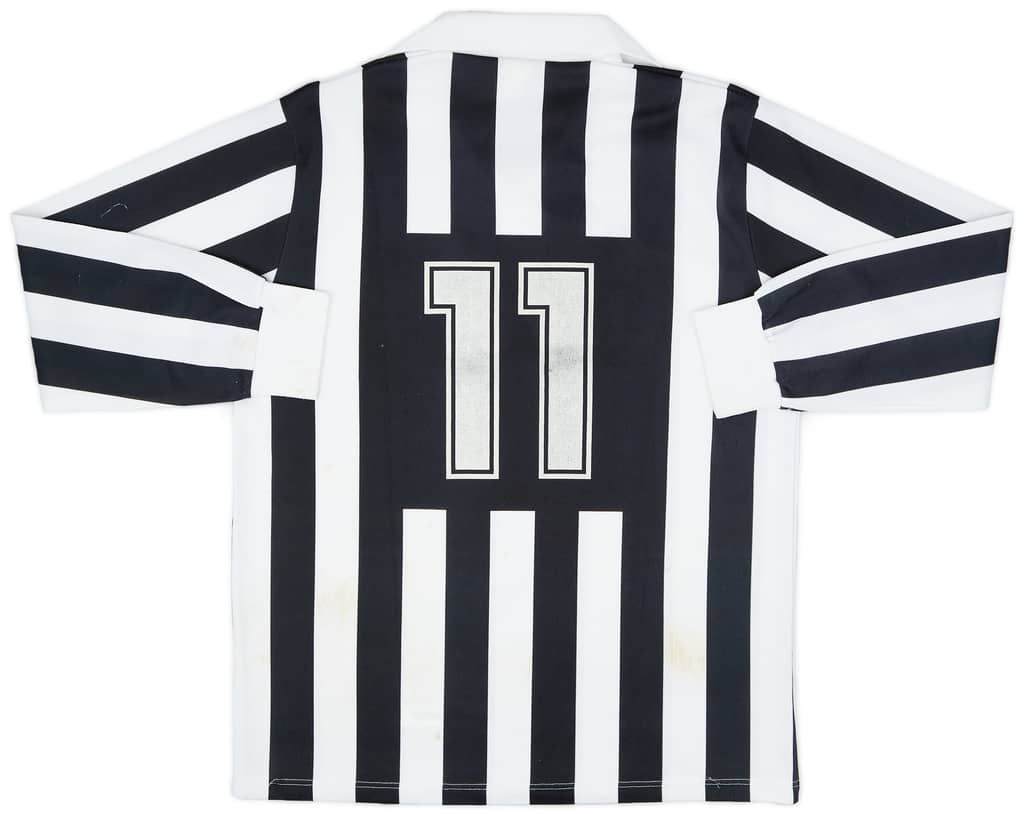 1989-90 Juventus Basic Home L/S Shirt #11 - 5/10 - (XL)