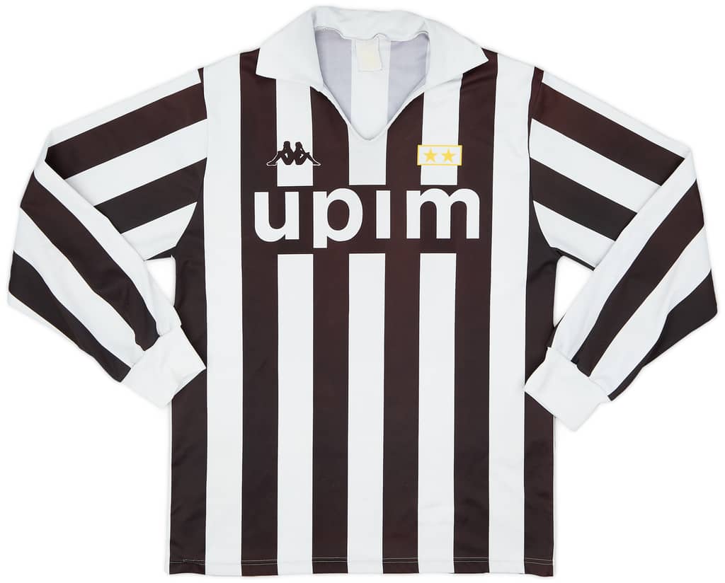 1989-90 Juventus Basic Home L/S Shirt - 7/10 - (M)