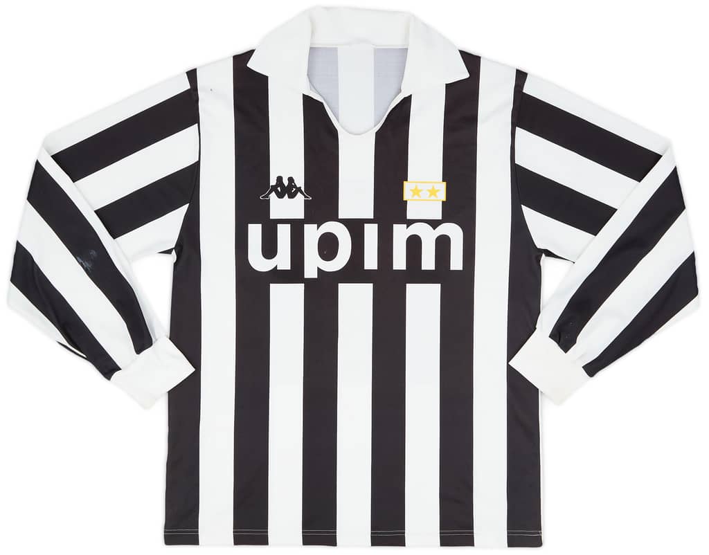 1989-90 Juventus Basic Home L/S Shirt #8 - 8/10 - (M)