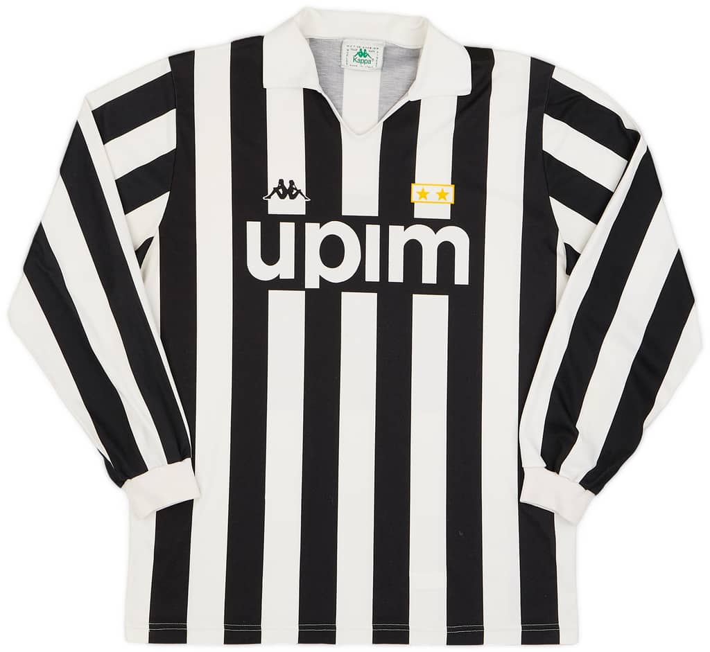 1989-90 Juventus Basic Home L/S Shirt - 6/10 - (XL)