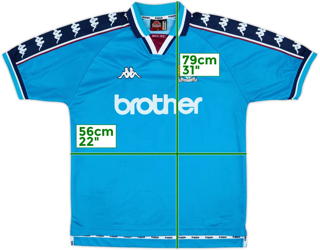 1997-99 Manchester City Home Shirt - 8/10 - (L)