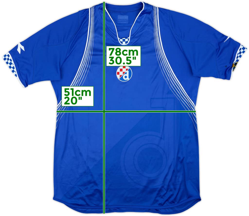 2007-08 NK Dinamo Zagreb European Home Shirt - 8/10 - (L)