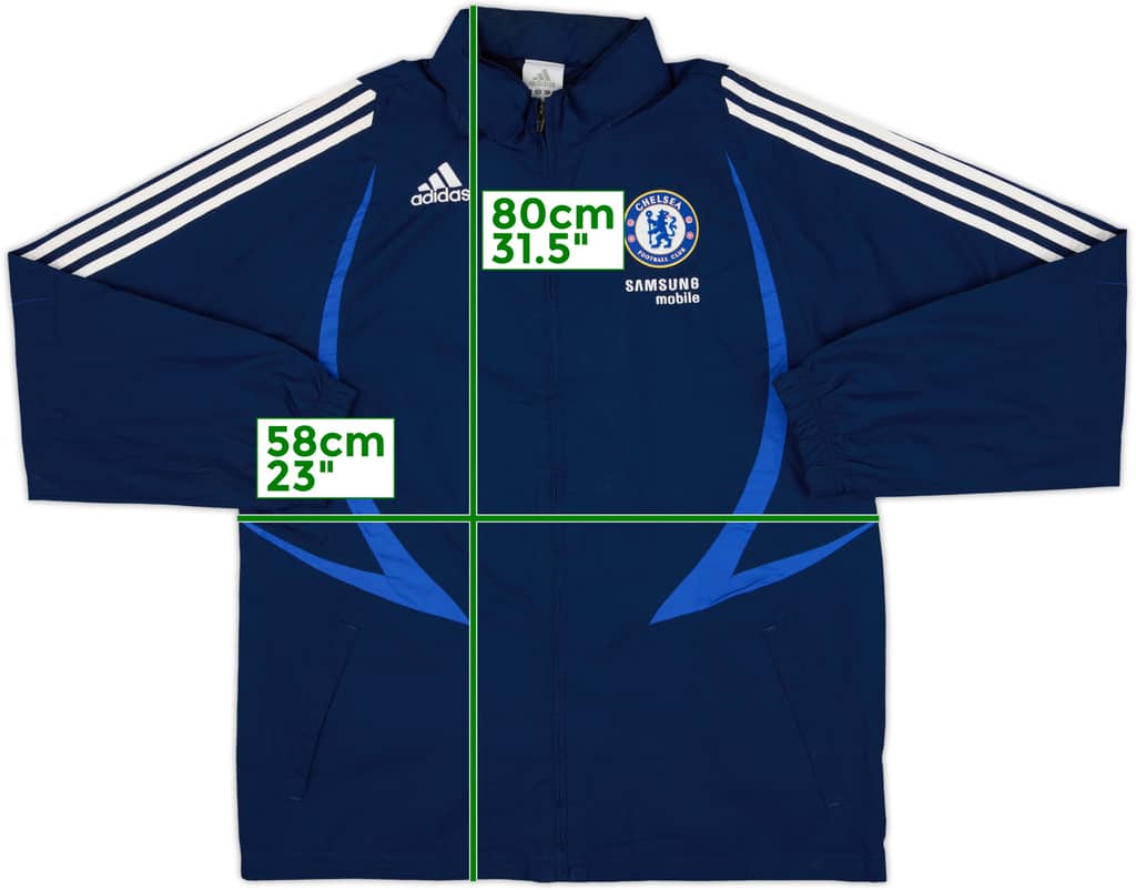 2007-08 Chelsea adidas Hooded Rain Jacket - 8/10 - (M)