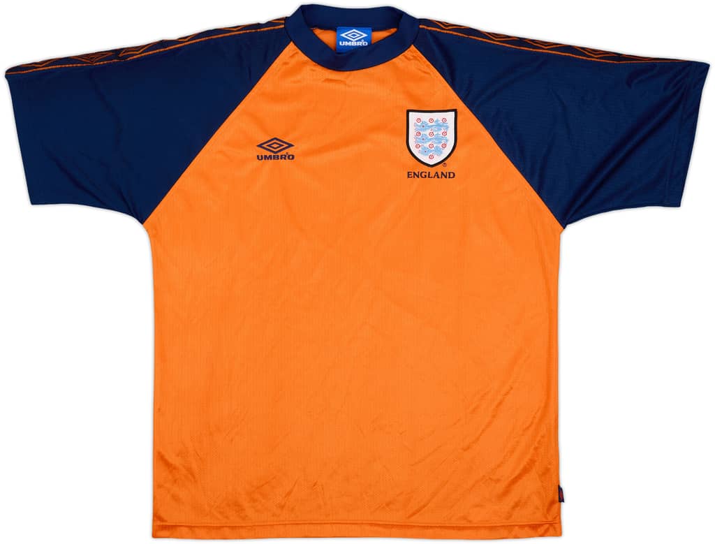 1996-98 England Umbro Training Shirt - 9/10 - (XL)