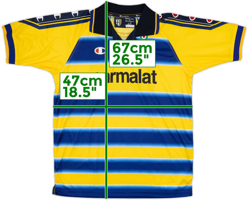 1998-99 Parma Home Shirt - 9/10 - (Y)