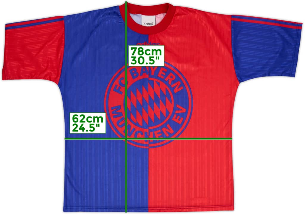 1995-96 Bayern Munich adidas Training Shirt - 8/10 - (L)