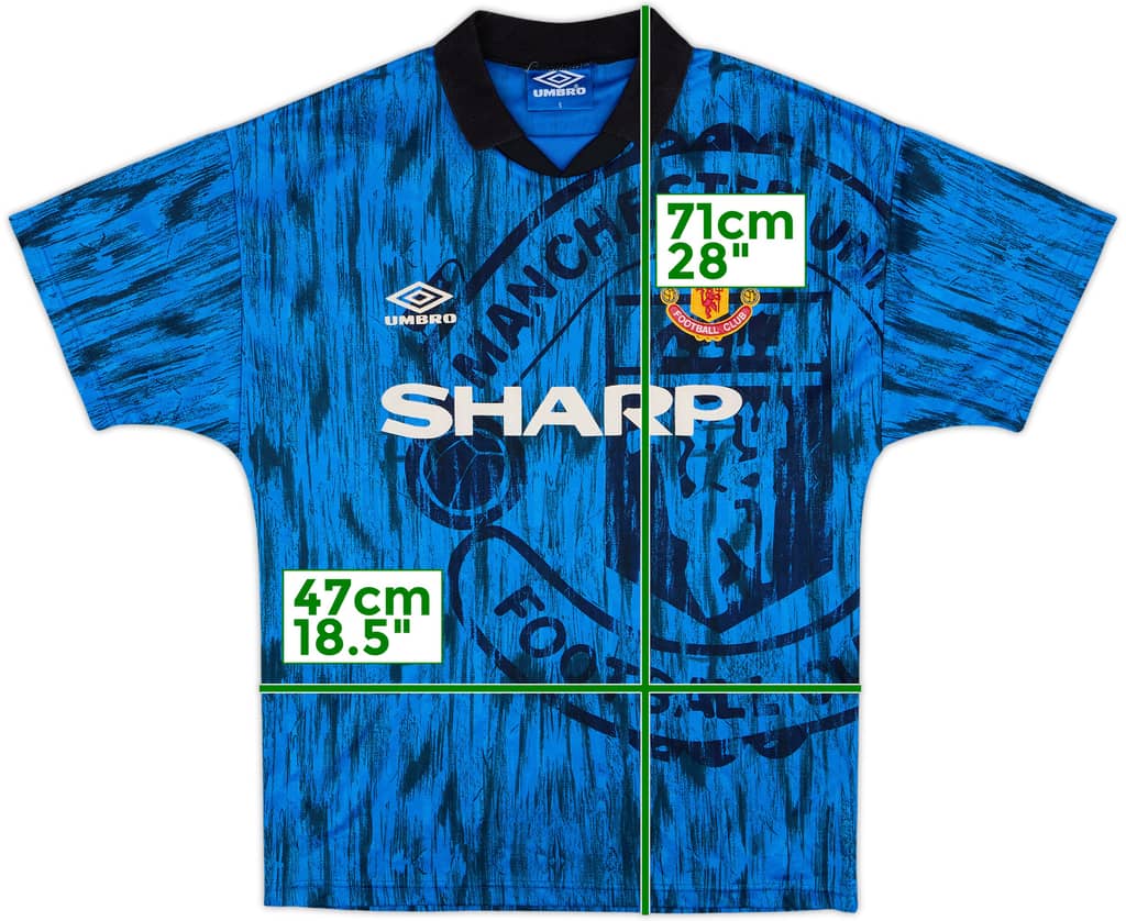 1992-93 Manchester United Away Shirt - 8/10 - (S)