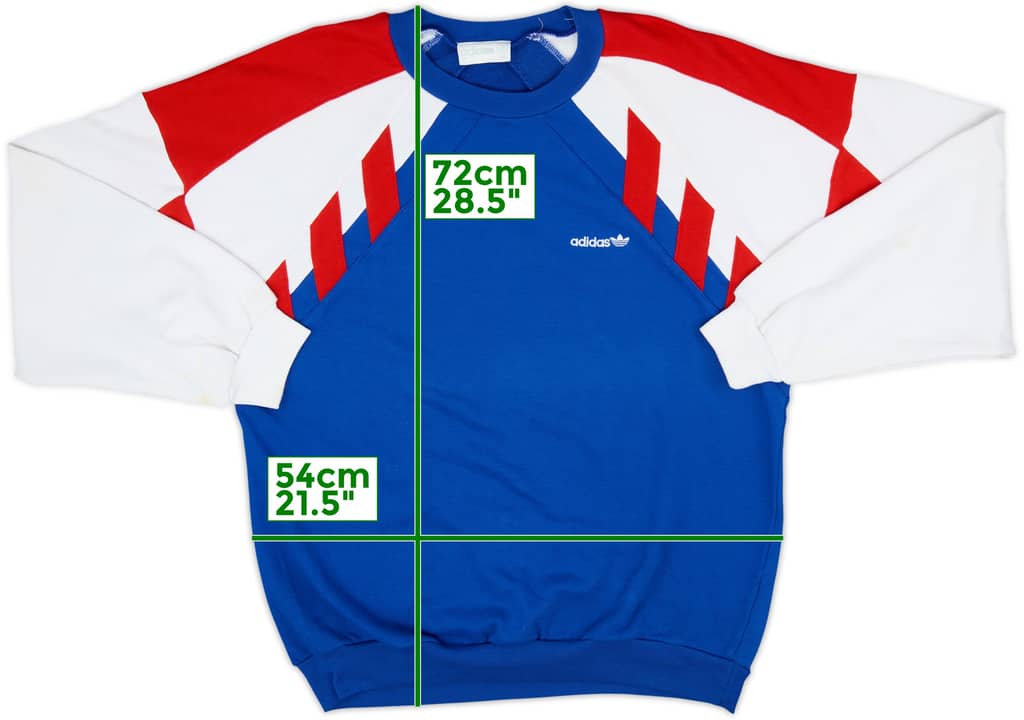 1990-92 Adidas Sweat Top (France) - 8/10 - (XL/XXL)