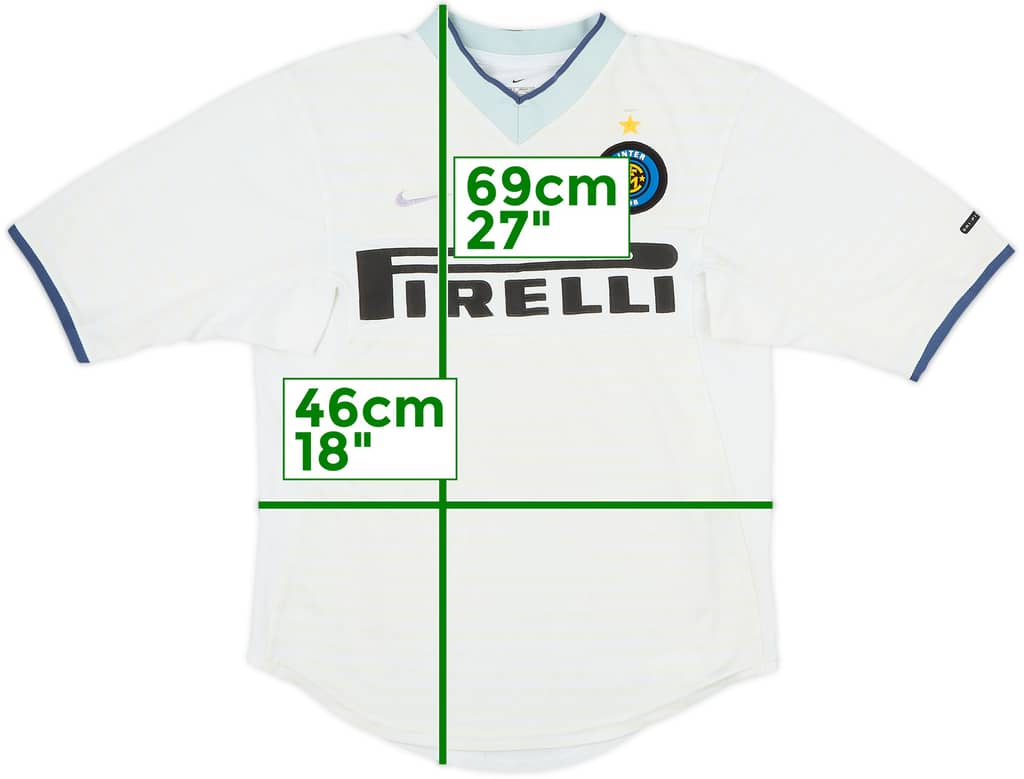 2000-01 Inter Milan Away Shirt - 4/10 - (S)