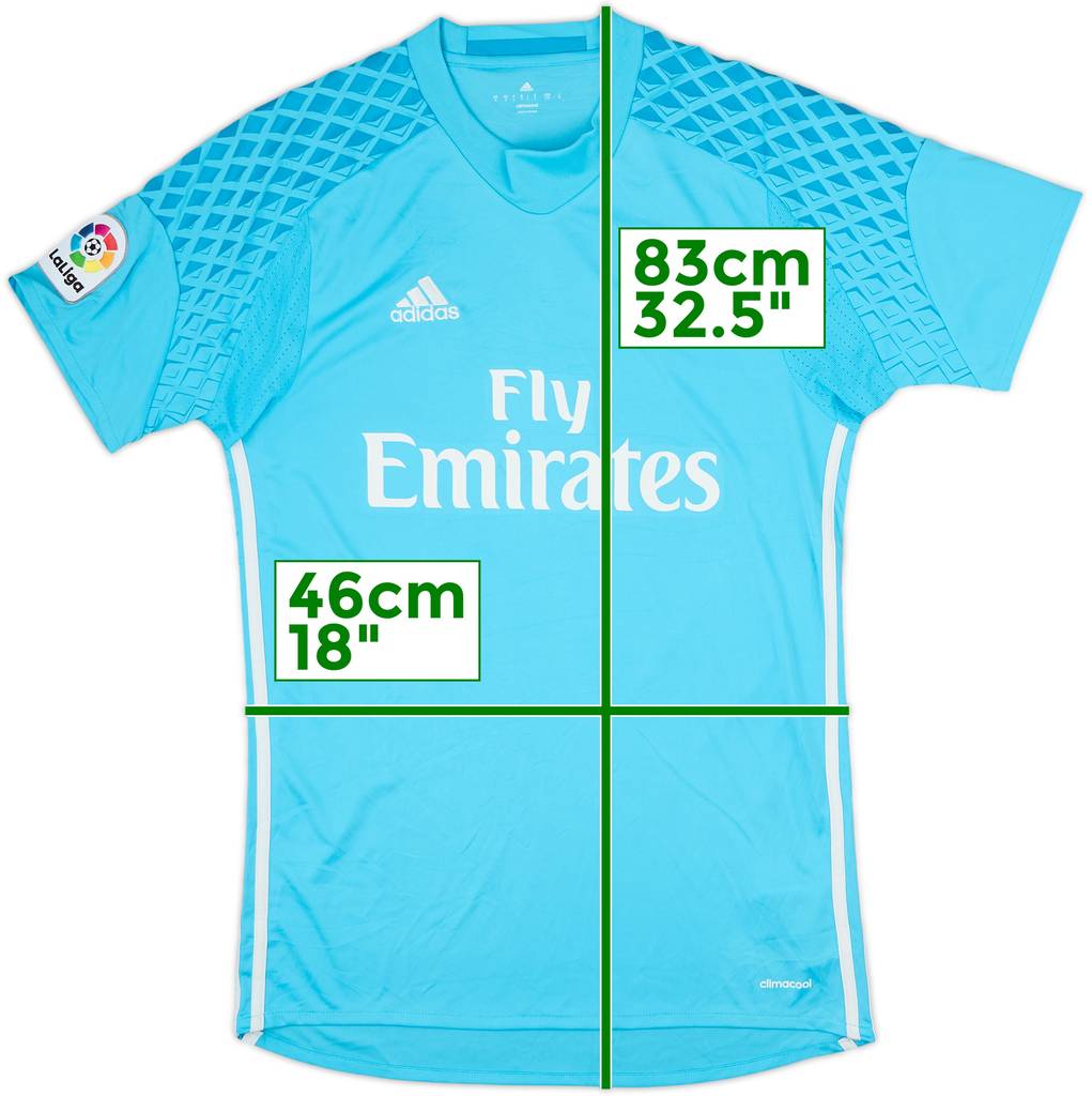 2016-17 Real Madrid GK S/S Shirt - 9/10 - (S)