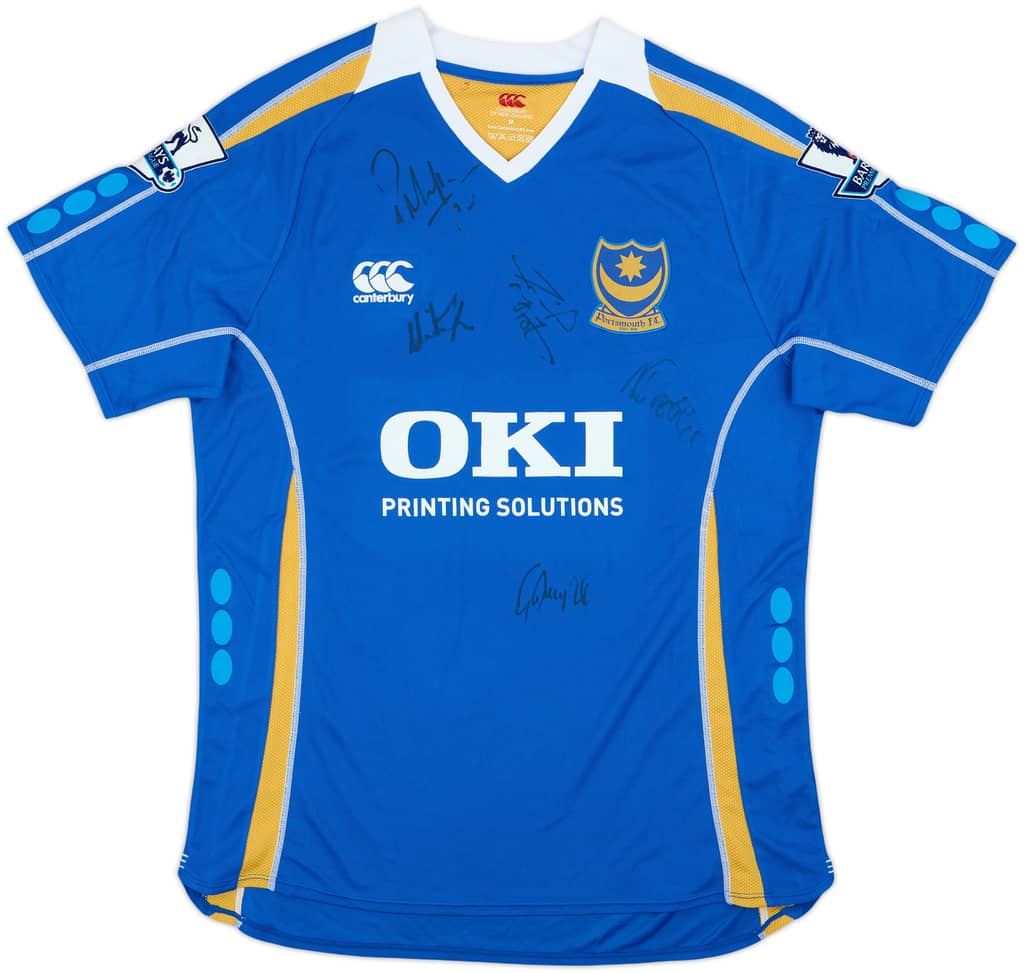 2007-08 Portsmouth Signed Home Shirt - 9/10 - (M)
